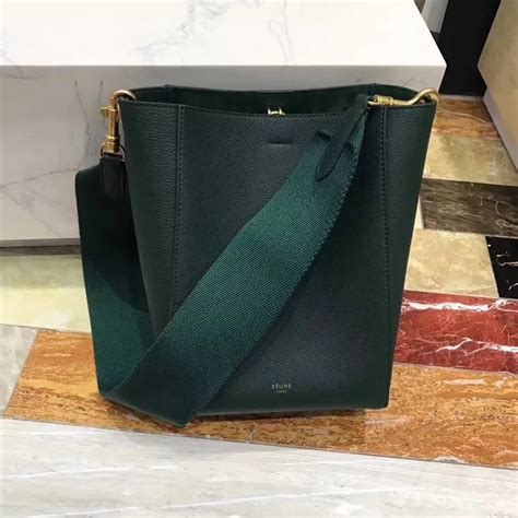 celine sangle green|Celine sangle small.